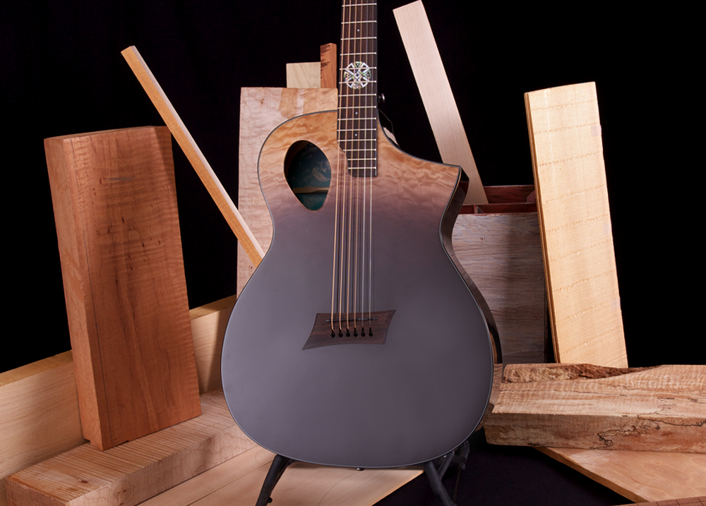 Michael Kelly Forte Port X Concert Cw Tout Erable Ova - Partial Eclipse - Guitarra electro acustica - Variation 1