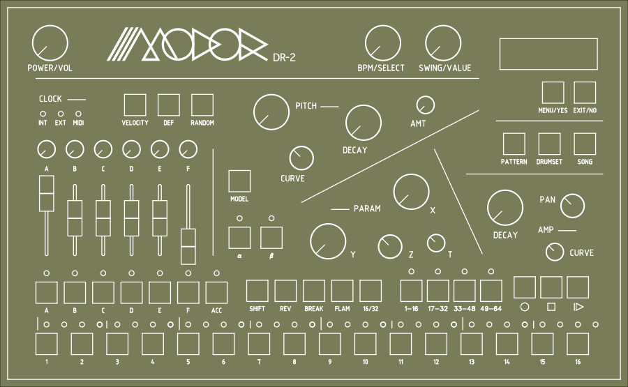Modor Dr-2 - Caja de ritmos - Variation 2