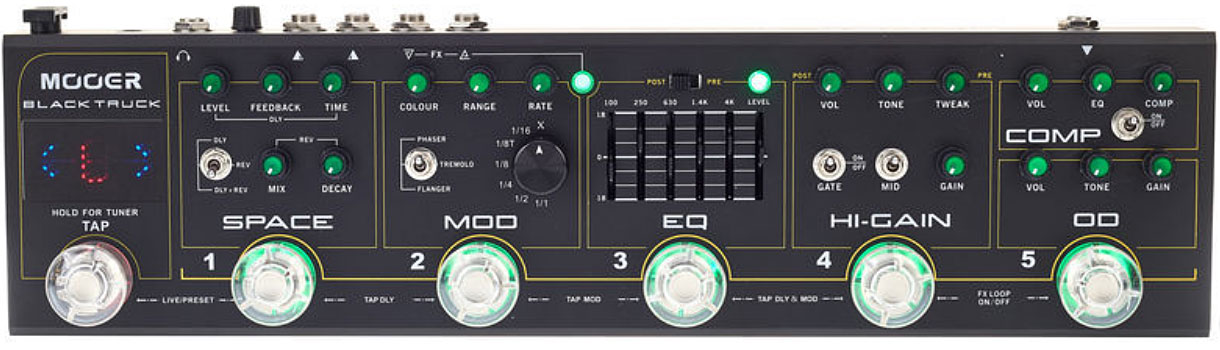 Mooer Black Truck Hi-gain Guitar Multi Effects - Pedalera multiefectos para guitarra eléctrica - Variation 1