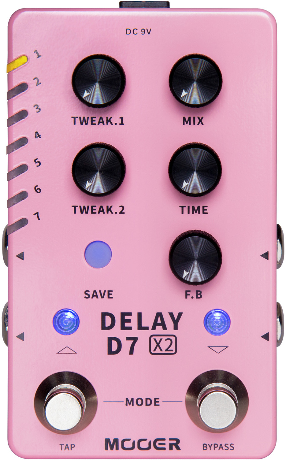 Mooer D7x2 Delay - Pedal de reverb / delay / eco - Main picture