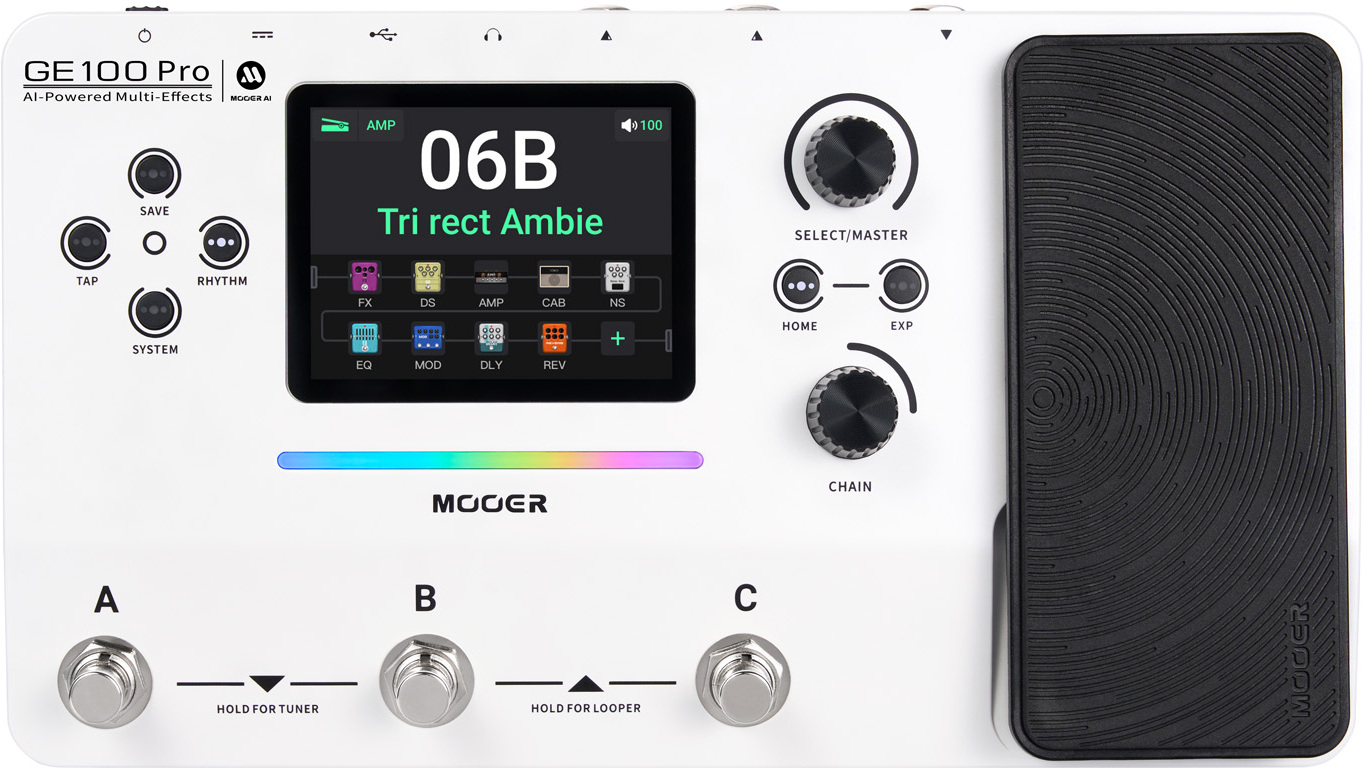 Mooer Ge100 Pro - Pedalera multiefectos para guitarra eléctrica - Main picture