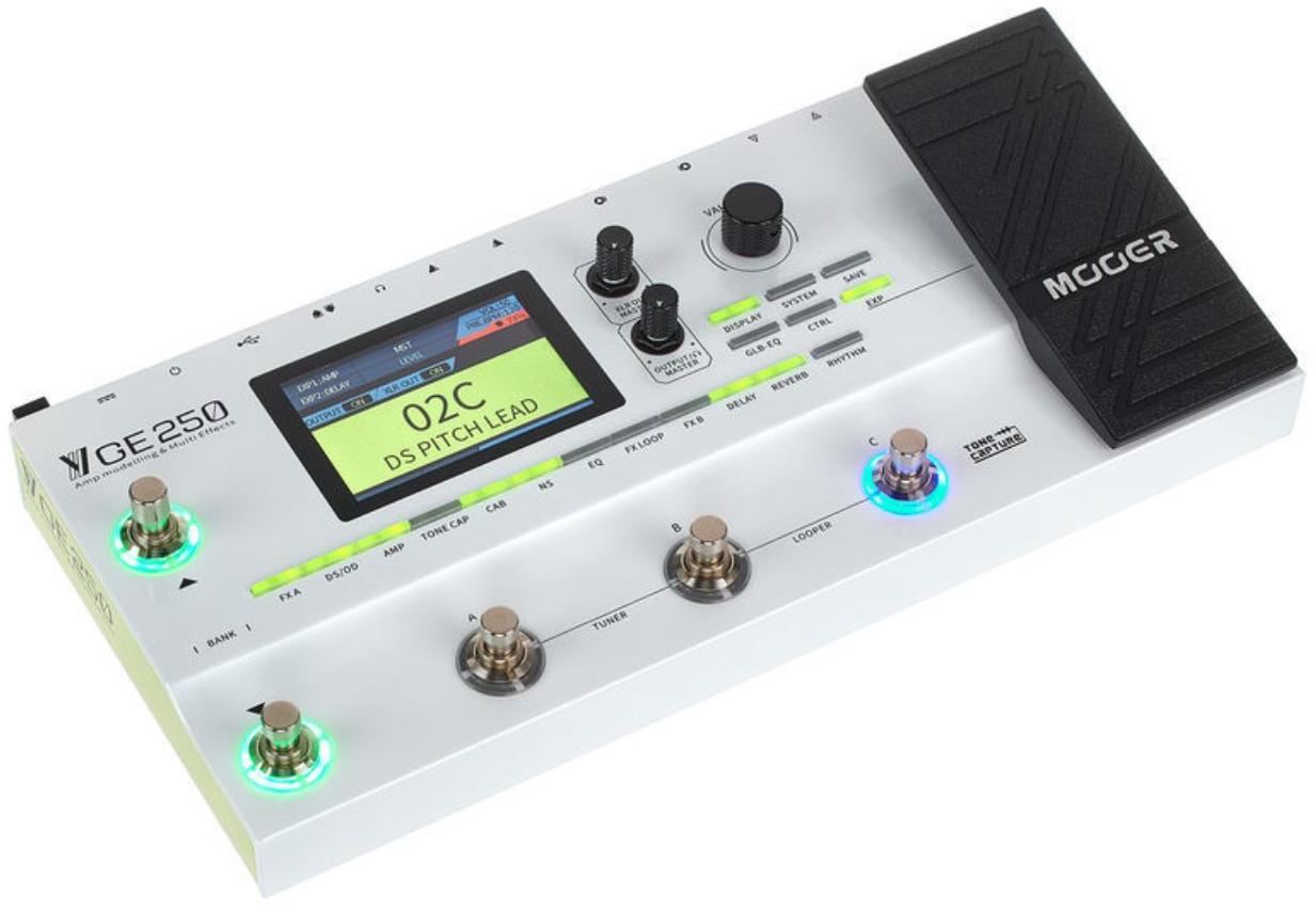 Pedalera multiefectos para guitarra eléctrica Mooer GE250 Amp Modelling & Multi-Effects