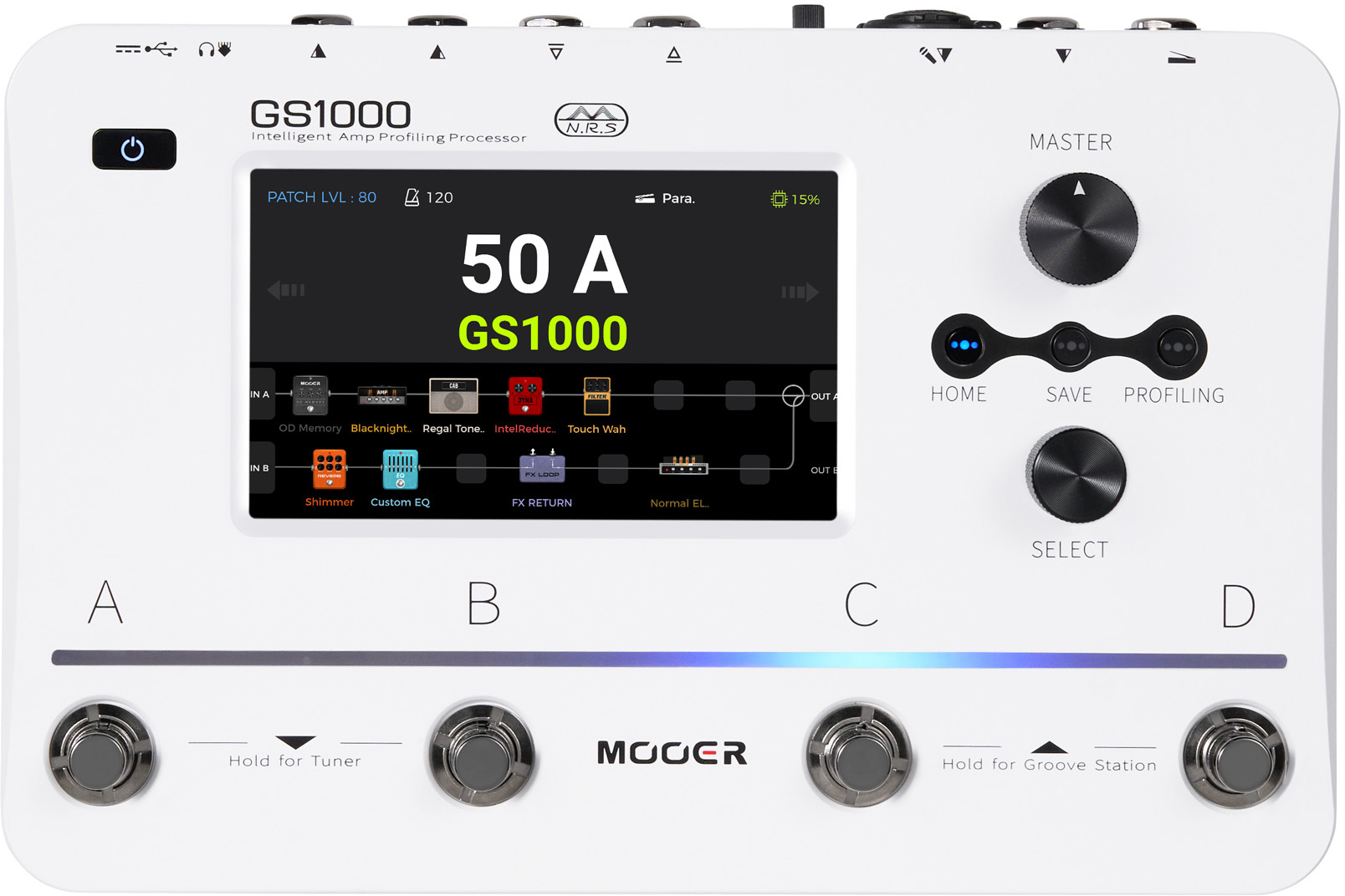 Mooer Gs1000 - Pedalera multiefectos para guitarra eléctrica - Main picture