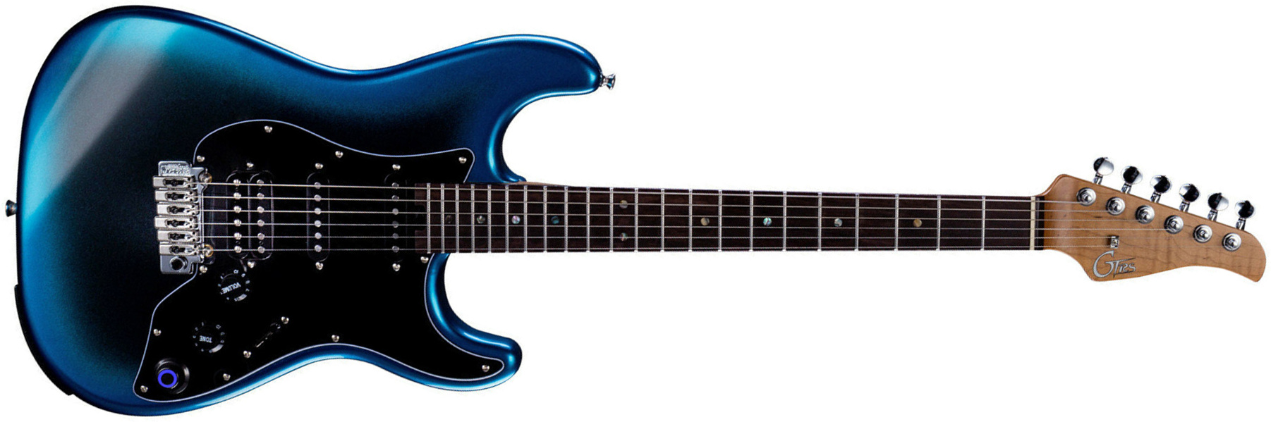 Mooer Gtrs P800 Pro Intelligent Guitar Hss Trem Rw - Dark Night - Guitarra eléctrica de modelización - Main picture