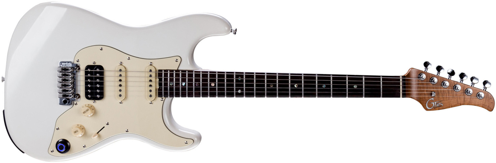 Mooer Gtrs P800 Pro Intelligent Guitar Hss Trem Rw - Olympic White - Guitarra eléctrica de modelización - Main picture