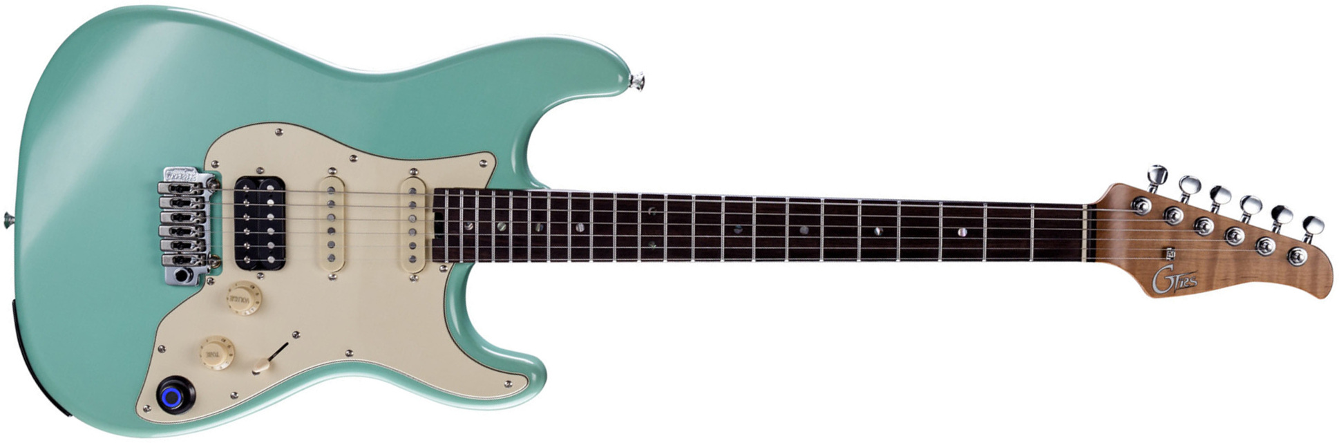 Mooer Gtrs P800 Pro Intelligent Guitar Hss Trem Rw - Mint Green - Guitarra eléctrica de modelización - Main picture
