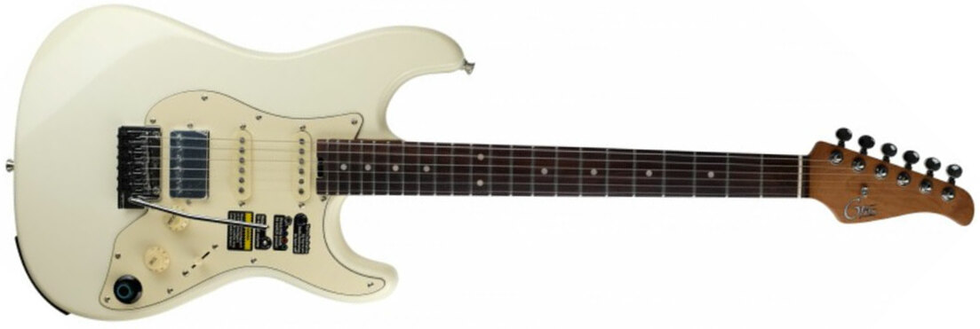 Mooer Gtrs S800 Hss Trem Rw - Vintage White - Guitarra eléctrica de modelización - Main picture