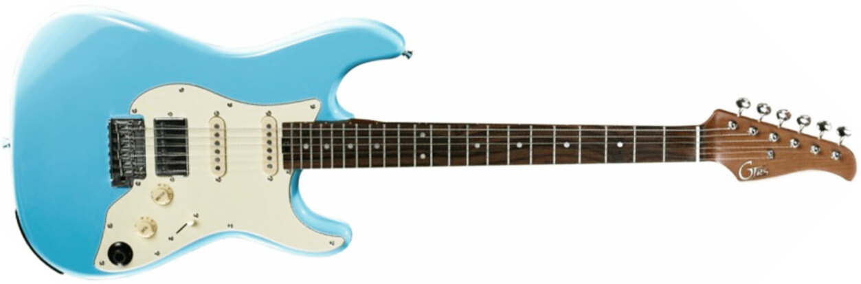 Mooer Gtrs S800 Hss Trem Rw - Sonic Blue - Guitarra eléctrica de modelización - Main picture