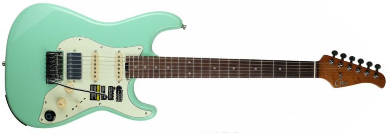 Mooer Gtrs S800 Hss Trem Rw - Surf Green - Guitarra eléctrica de modelización - Main picture