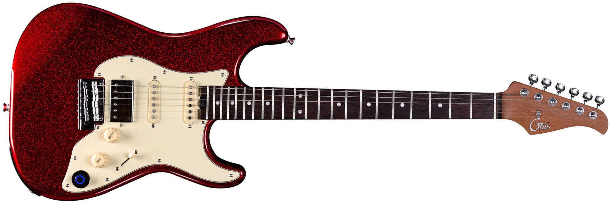 Mooer Gtrs S800 Hss Trem Rw - Metal Red - Guitarra eléctrica de modelización - Main picture