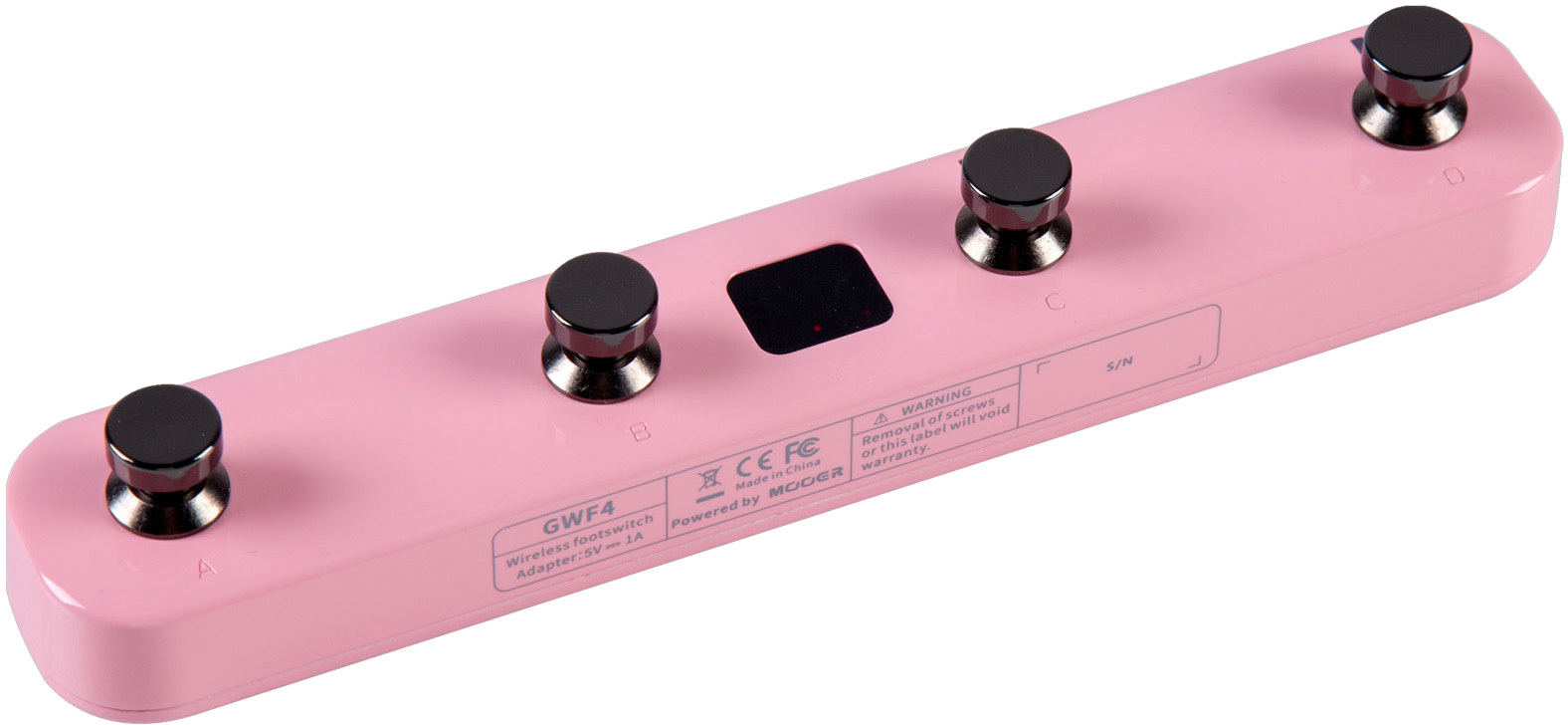 Mooer Gwf4 Gtrs Wireless Footswitch Shell Pink - Pedal de volumen / booster / expresión - Main picture