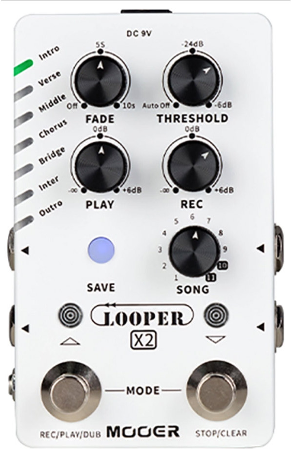 Mooer Looper X2 Stereo Pedal - Pedal looper - Main picture
