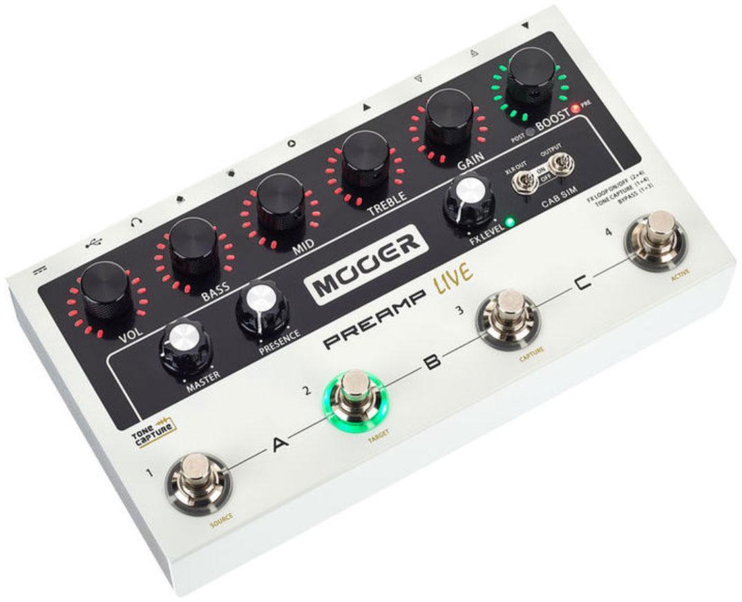 Municipios Regan Componer Preamplificador para guitarra eléctrica Mooer Preamp Live