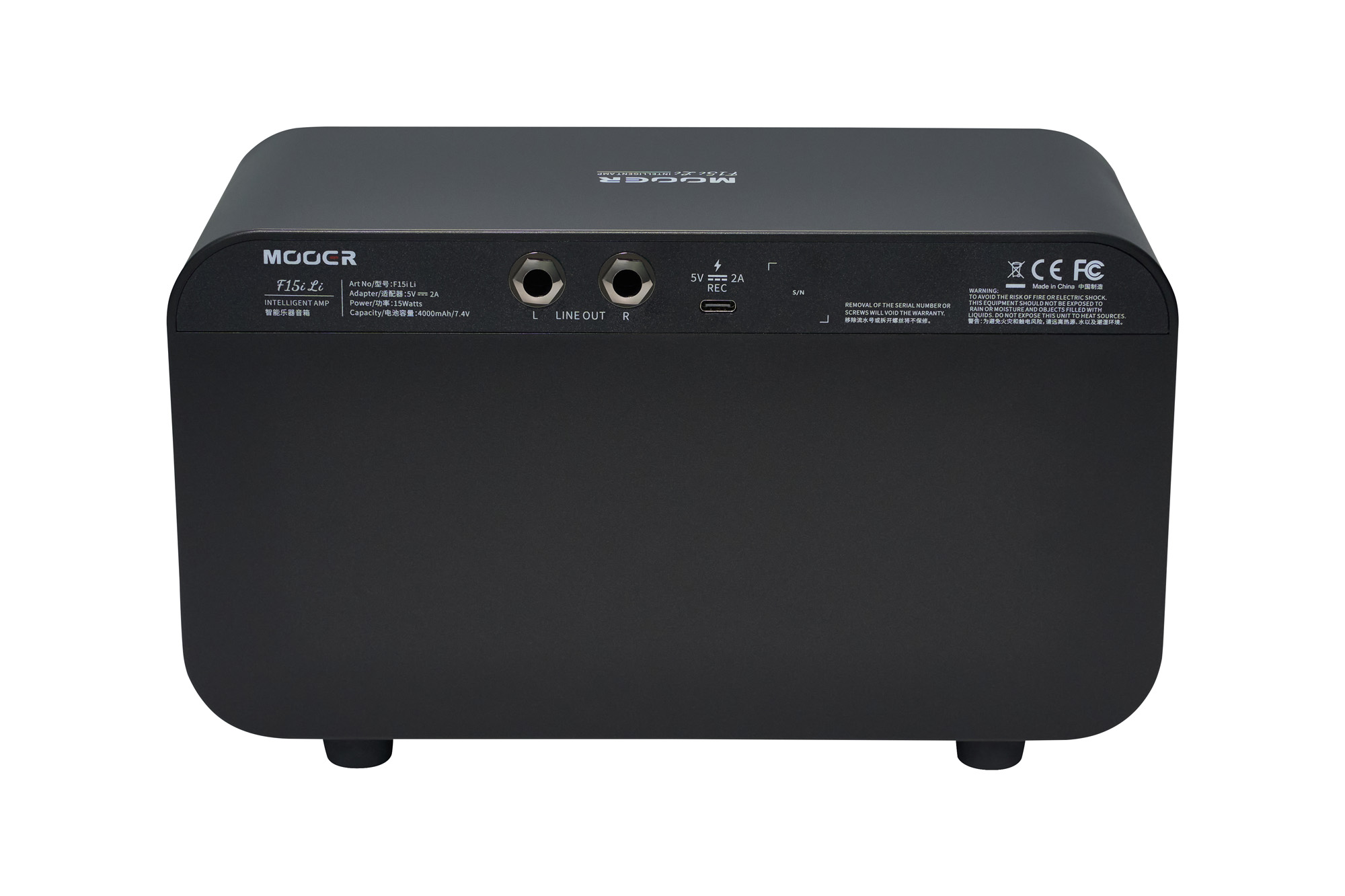 Mooer F15i Li 15w 2x2 Black - Combo amplificador para guitarra eléctrica - Variation 1