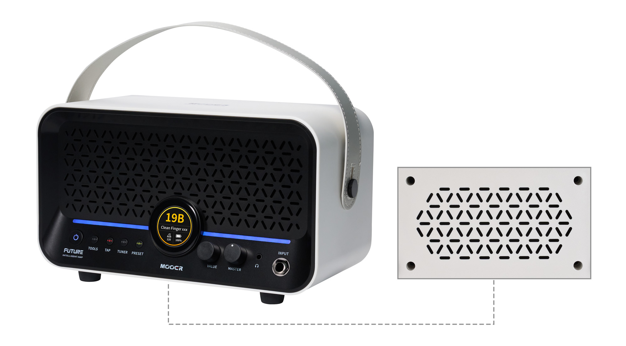 Mooer F15i Li 15w 2x2 Whte - Combo amplificador para guitarra eléctrica - Variation 3