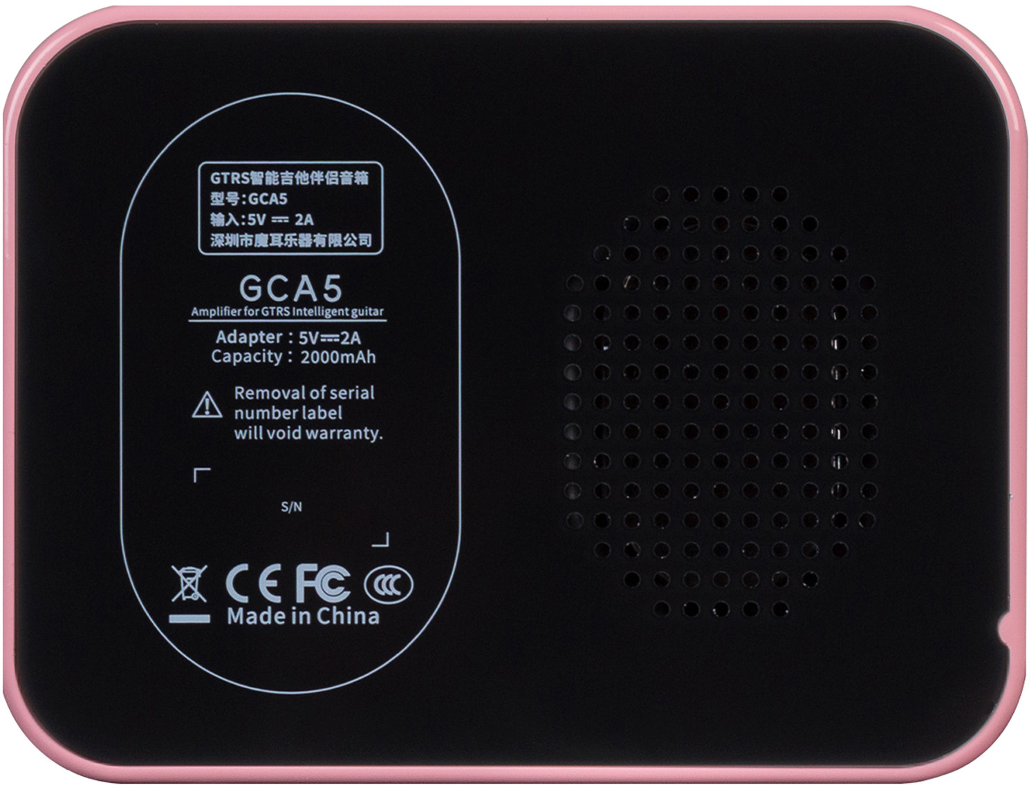 Mooer Gca5 Gtrs Ptnr Mini Blutooth Amp 5w 1x2.2 Shell Pink - Mini amplificador para guitarra - Variation 1