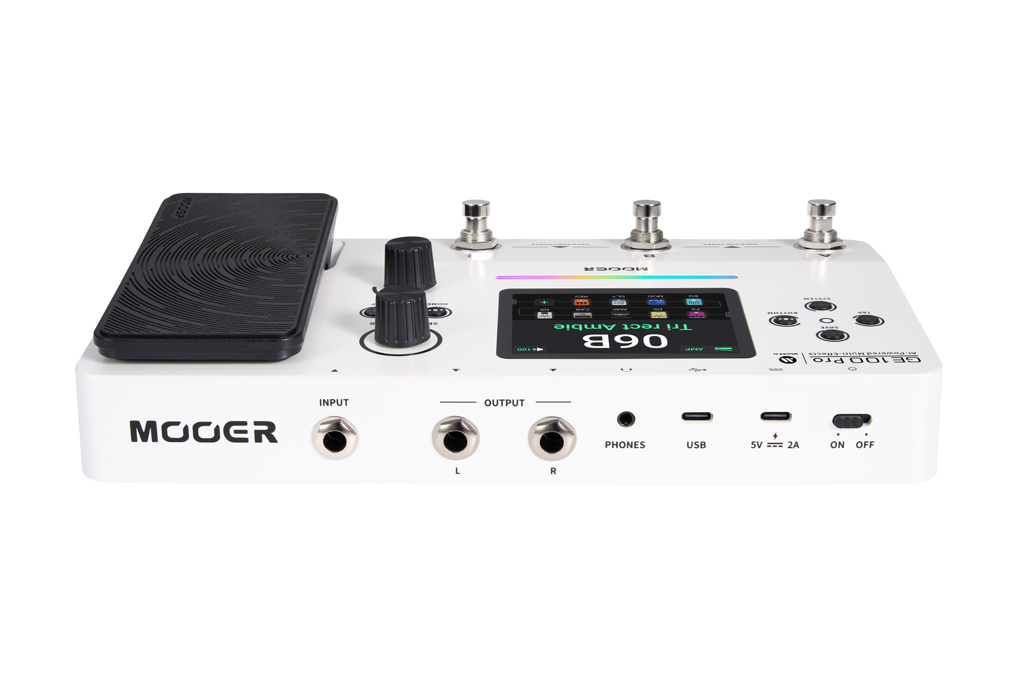 Mooer Ge100 Pro - Pedalera multiefectos para guitarra eléctrica - Variation 2