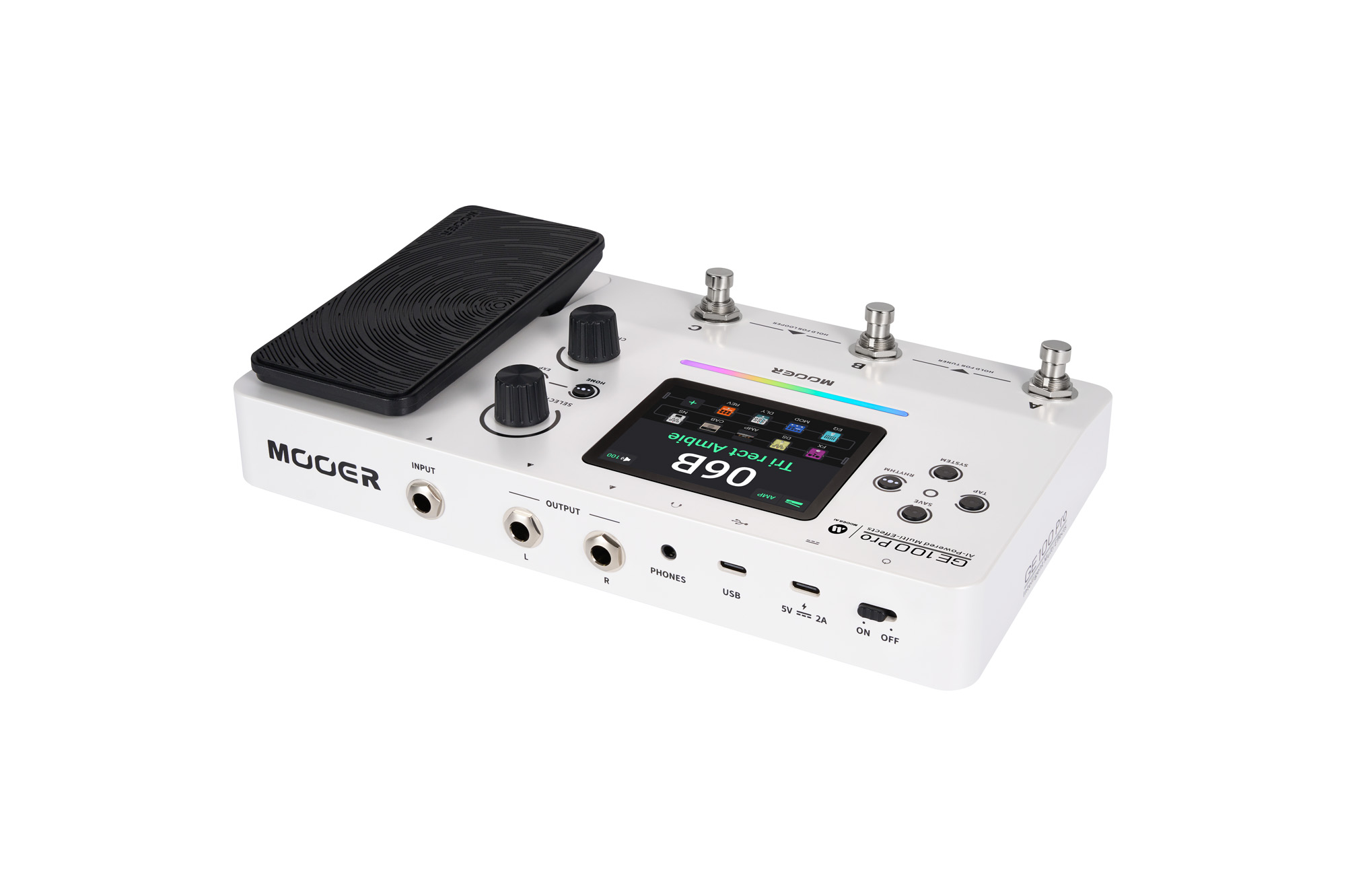 Mooer Ge100 Pro - Pedalera multiefectos para guitarra eléctrica - Variation 3