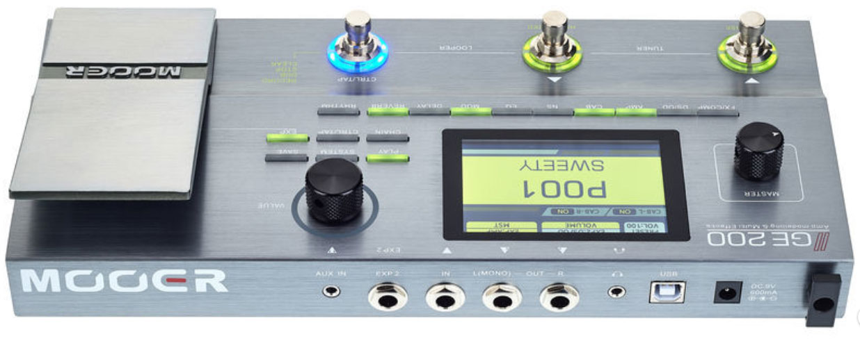 Mooer Ge200 Amp Modelling & Multi Effects - Simulacion de modelado de amplificador de guitarra - Variation 2