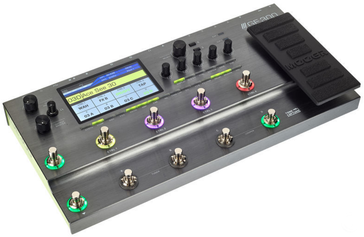 Pedalera multiefectos para guitarra eléctrica Mooer GE300 Amp Modelling &  Synth & Multi Effects