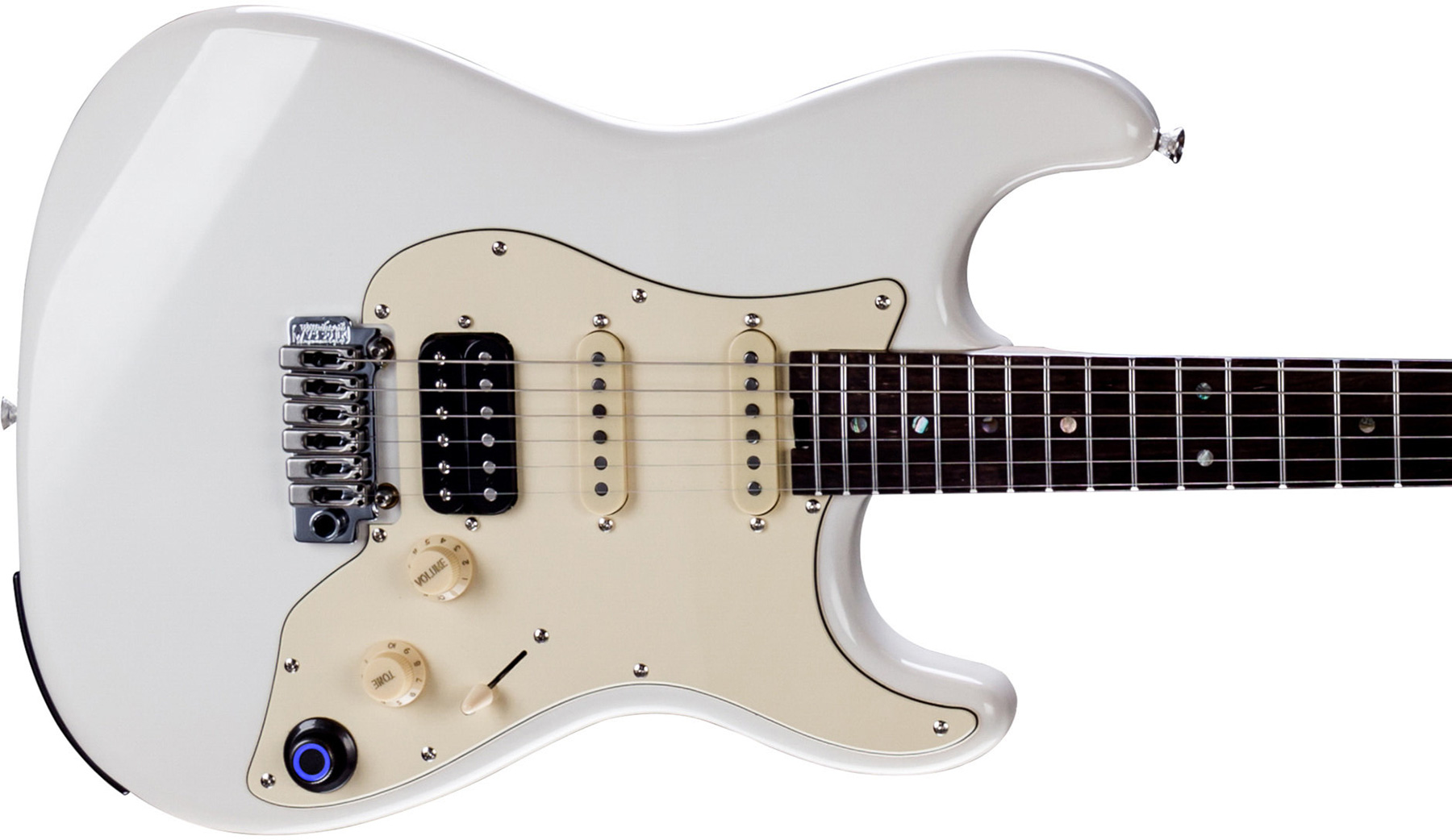Mooer Gtrs P800 Pro Intelligent Guitar Hss Trem Rw - Olympic White - Guitarra eléctrica de modelización - Variation 2