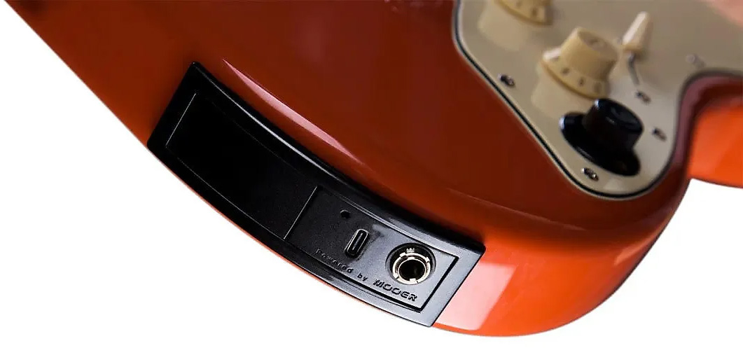 Mooer Gtrs P800 Pro Intelligent Guitar Hss Trem Rw - Fiesta Red - Guitarra eléctrica de modelización - Variation 3