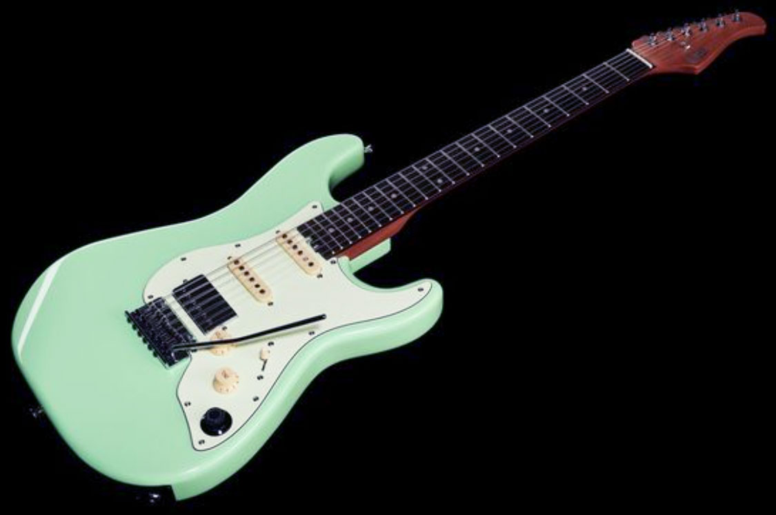 Mooer Gtrs S800 Hss Trem Rw - Surf Green - Guitarra eléctrica de modelización - Variation 2
