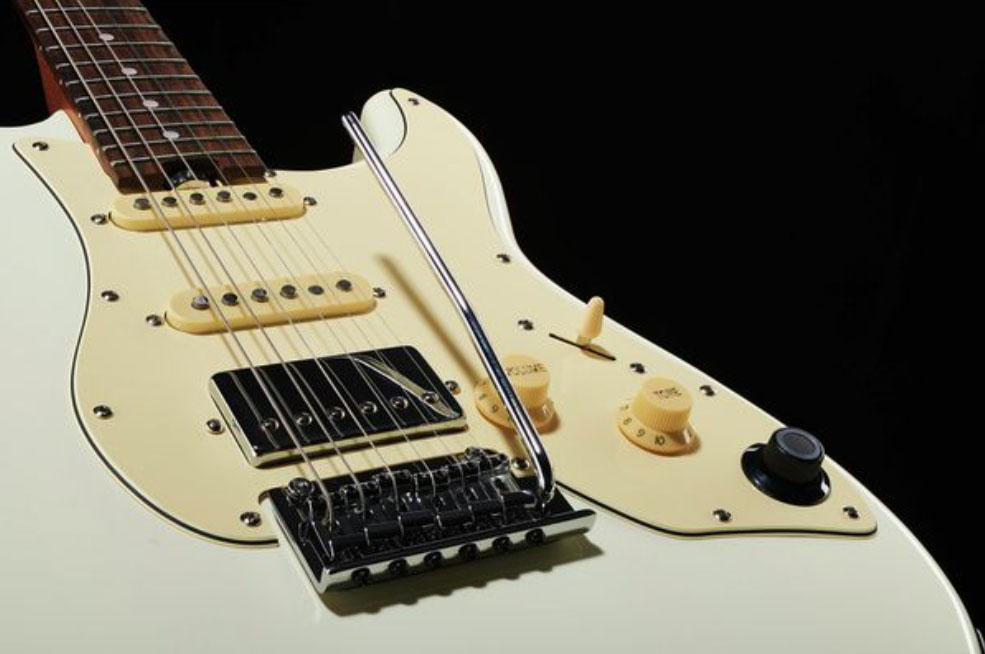 Mooer Gtrs S800 Hss Trem Rw - Vintage White - Guitarra eléctrica de modelización - Variation 3