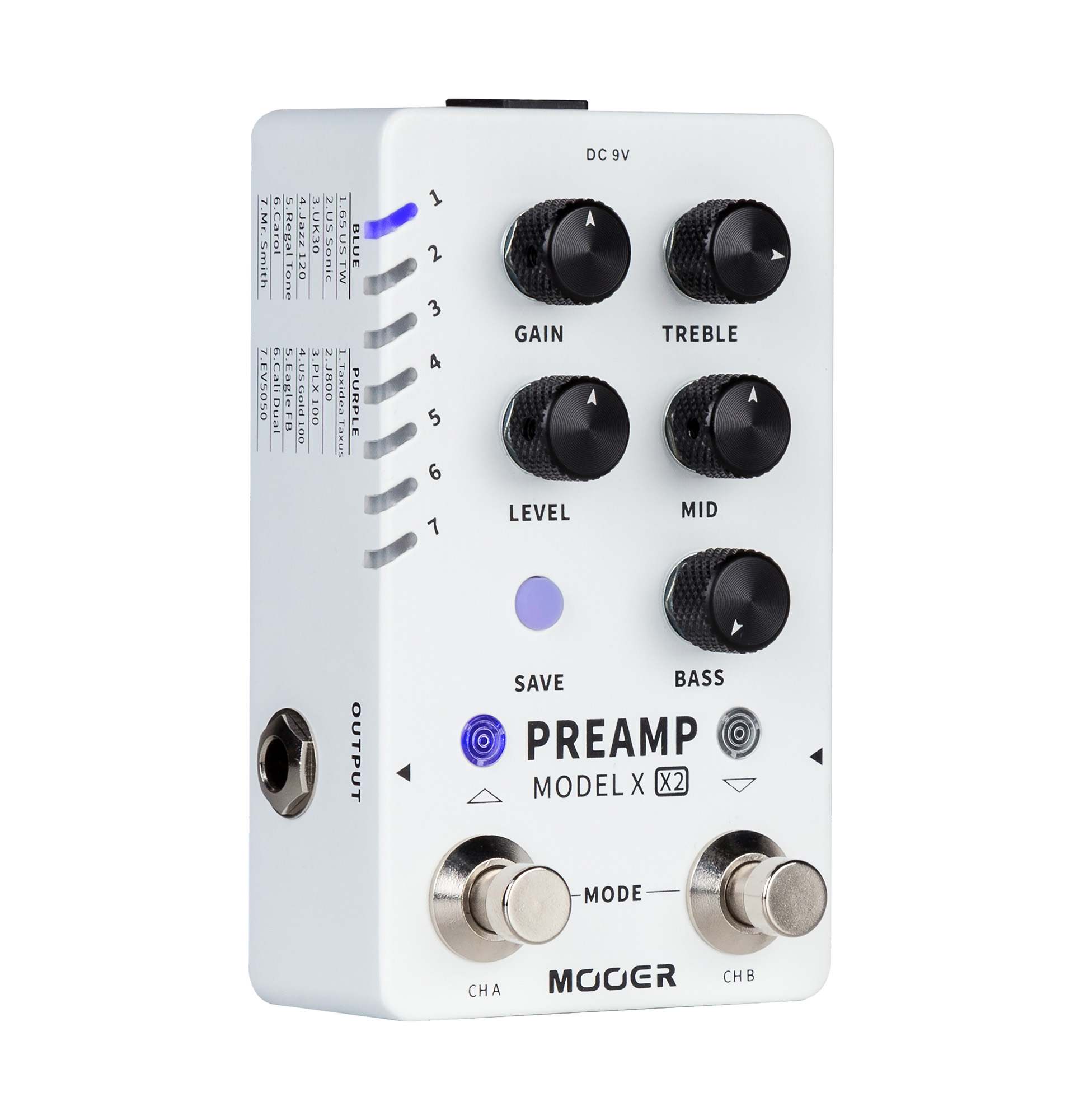 Mooer Preamp Model X2 - Preamplificador para guitarra eléctrica - Variation 1