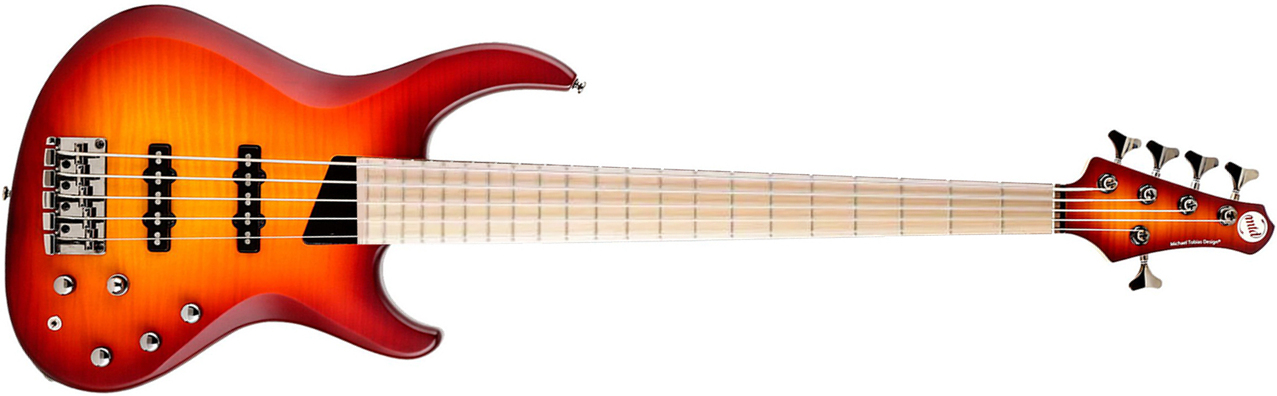 Mtd Saragota Deluxe Ksdx5mn-dcb Kingston 5c Active Lau - Deep Cherry Burst - Bajo eléctrico de cuerpo sólido - Main picture