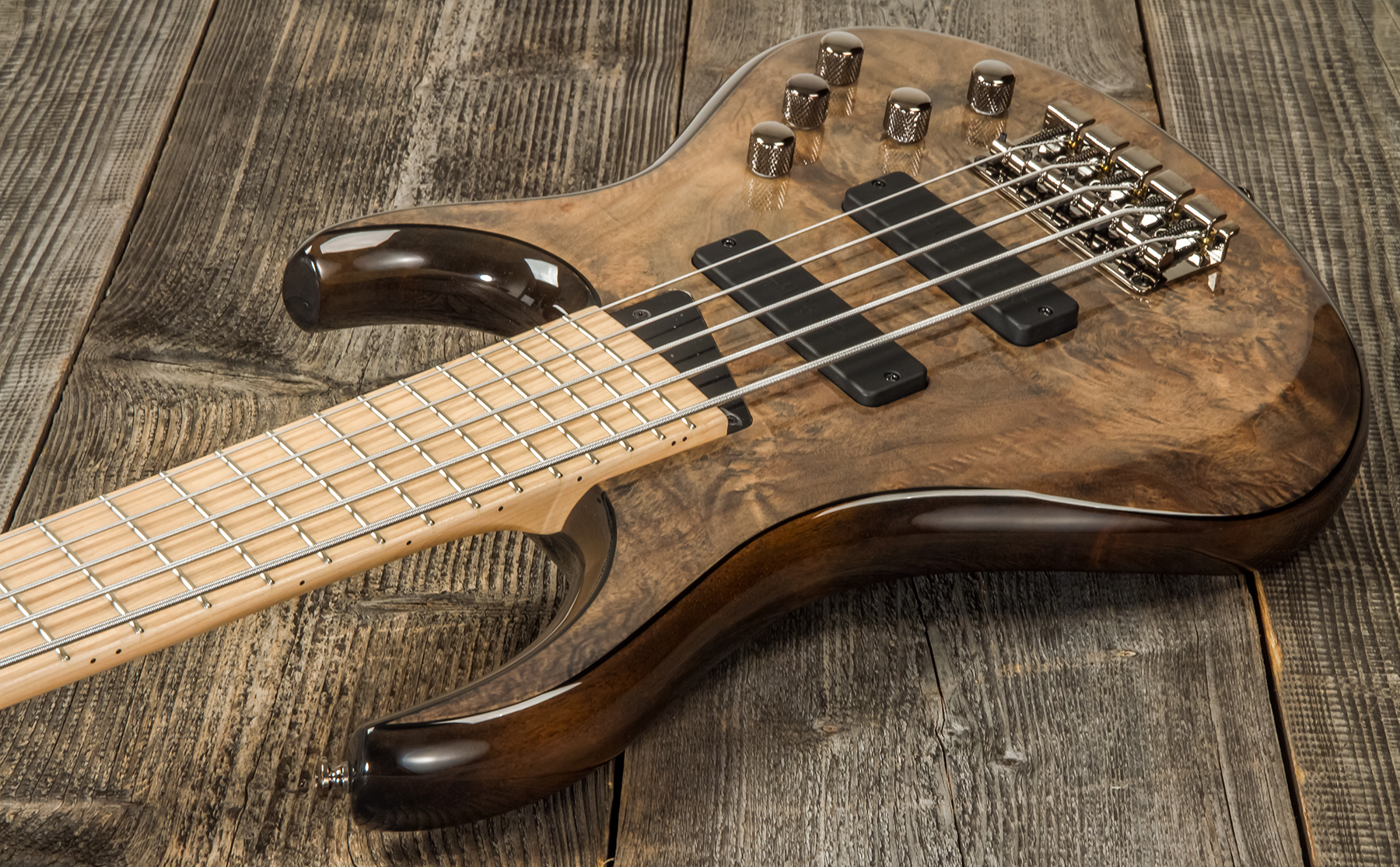 Mtd Kzx5mp-mo Kingston 5c Active Bartolini Mn - Mocha - Bajo eléctrico de cuerpo sólido - Variation 2