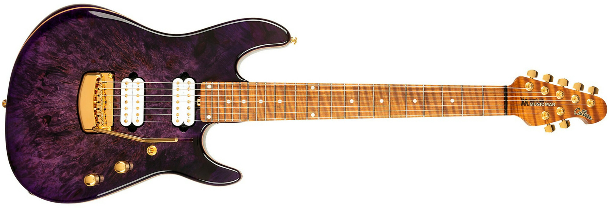 Music Man Jason Richardson7 Cutlass Signature 7c 2h Trem Mn - Majora Purple - Guitarra eléctrica de 7 cuerdas - Main picture