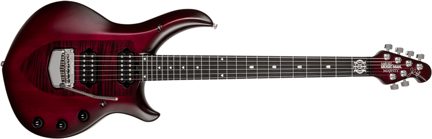 Music Man John Petrucci Majesty 6 Signature 2h Dimarzio Piezo Trem Eb +housse - Amaranth - Guitarra eléctrica de autor - Main picture
