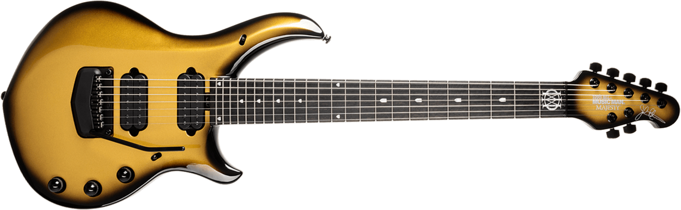 Music Man John Petrucci Majesty 7c Signature 2h Dimarzio Piezo Trem Eb +etui - Gold Eclipse - Guitarra eléctrica de autor - Main picture