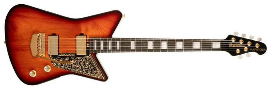 Music Man Mariposa Hh Usa 2h Trem Eb - Sahara Sunset - Guitarra electrica retro rock - Main picture