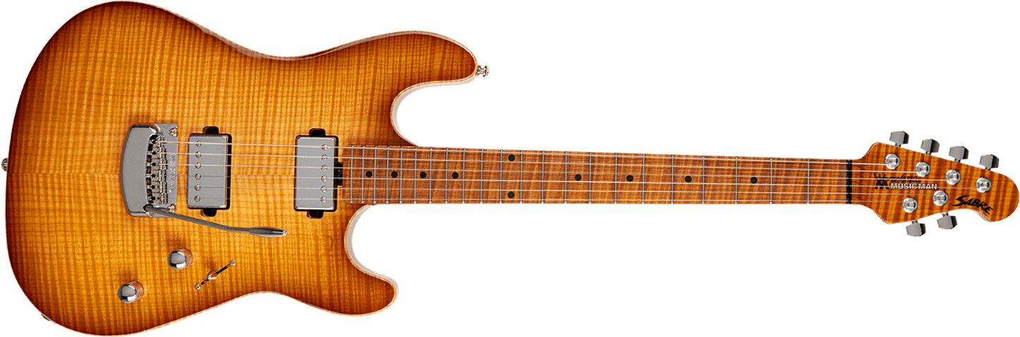 Music Man Sabre Usa 2h Trem Mn - Honey Suckle - Guitarra eléctrica con forma de str. - Main picture