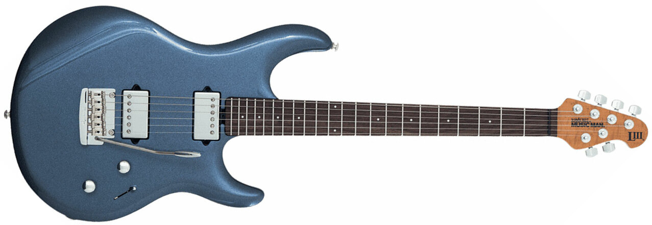 Music Man Steve Lukather Luke Iii 3 Hh Signature Trem Rw - Bodhi Blue - Guitarra eléctrica con forma de str. - Main picture