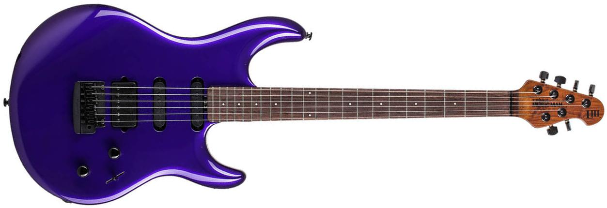 Music Man Steve Lukather Luke Iii 3 Hss Signature Trem Rw - Firemist Purple - Guitarra eléctrica con forma de str. - Main picture