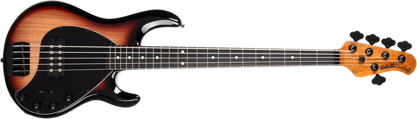 Music Man Stingray Special H 5c Active Eb +housse - Faded Vintage Sunburst - Bajo eléctrico de cuerpo sólido - Main picture