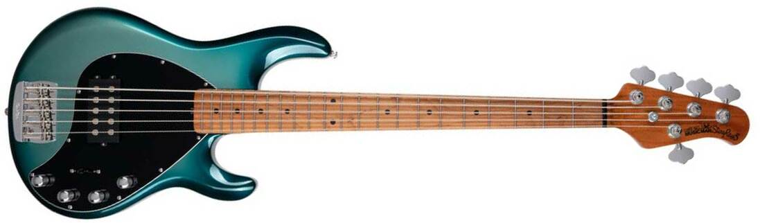 Music Man Stingray Special H 5c Active Mn +housse - Frost Green - Bajo eléctrico de cuerpo sólido - Main picture
