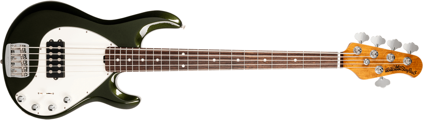 Music Man Stingray Special H 5c Active Rw +housse - Fallout Green - Bajo eléctrico de cuerpo sólido - Main picture