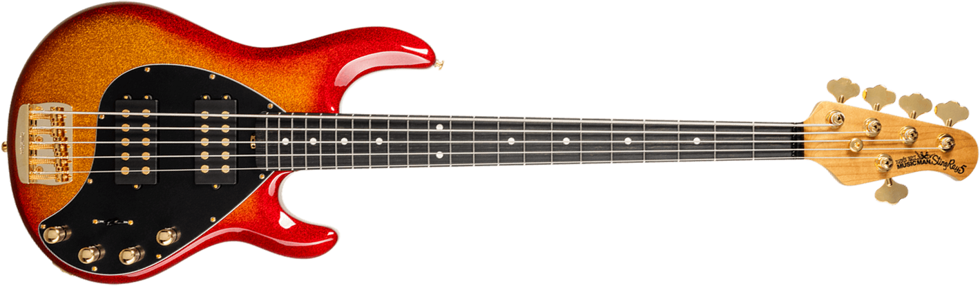 Music Man Stingray Special Hh 5c Active Eb +housse - Cherry Punch - Bajo eléctrico de cuerpo sólido - Main picture