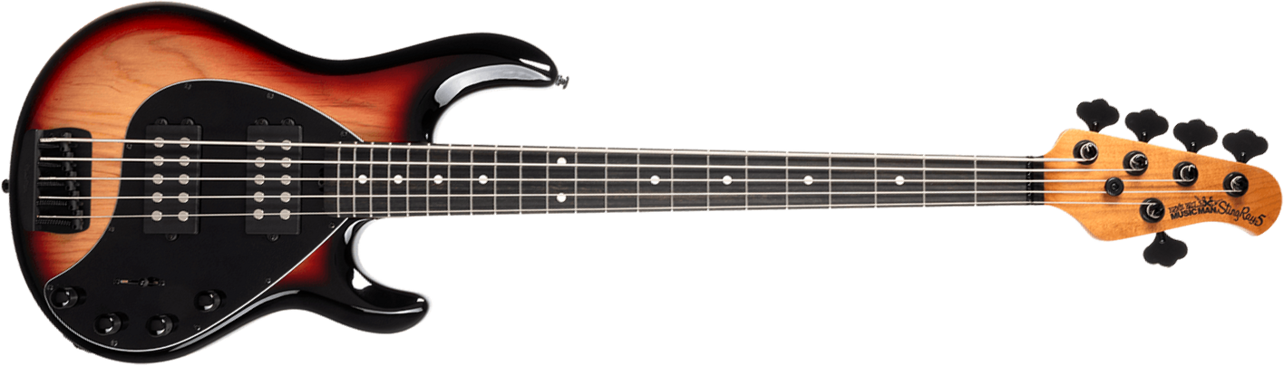 Music Man Stingray Special Hh 5c Active Eb +housse - Faded Vintage Sunburst - Bajo eléctrico de cuerpo sólido - Main picture