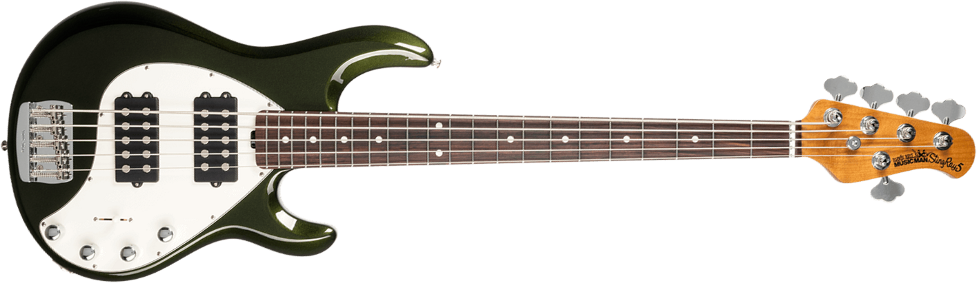 Music Man Stingray Special Hh 5c Active Rw +housse - Fallout Green - Bajo eléctrico de cuerpo sólido - Main picture