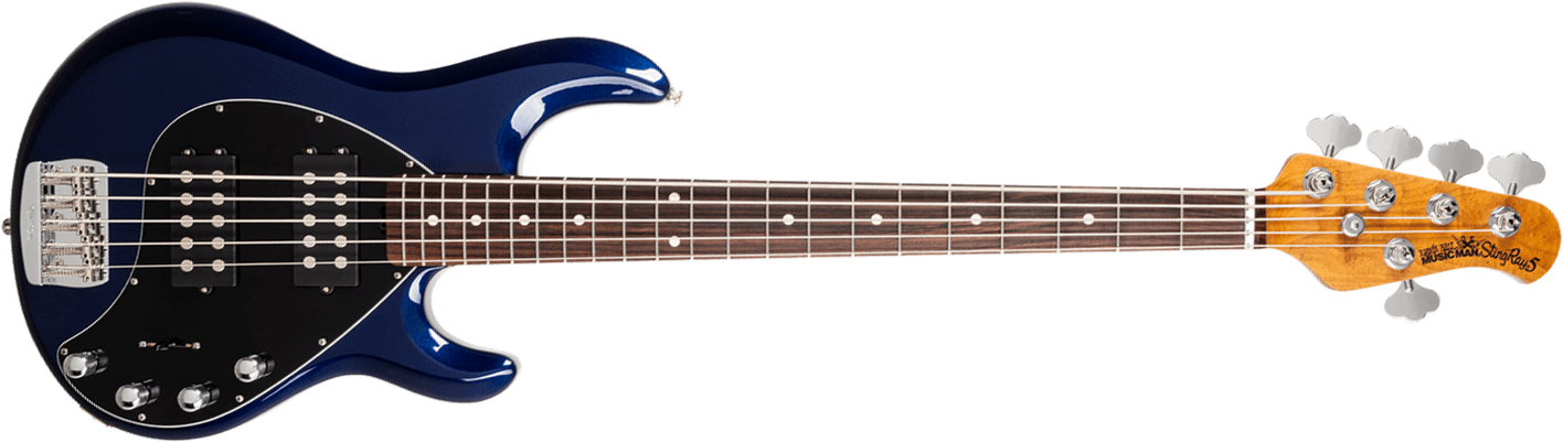 Music Man Stingray Special Hh 5c Active Rw +housse - Butane Blue - Bajo eléctrico de cuerpo sólido - Main picture