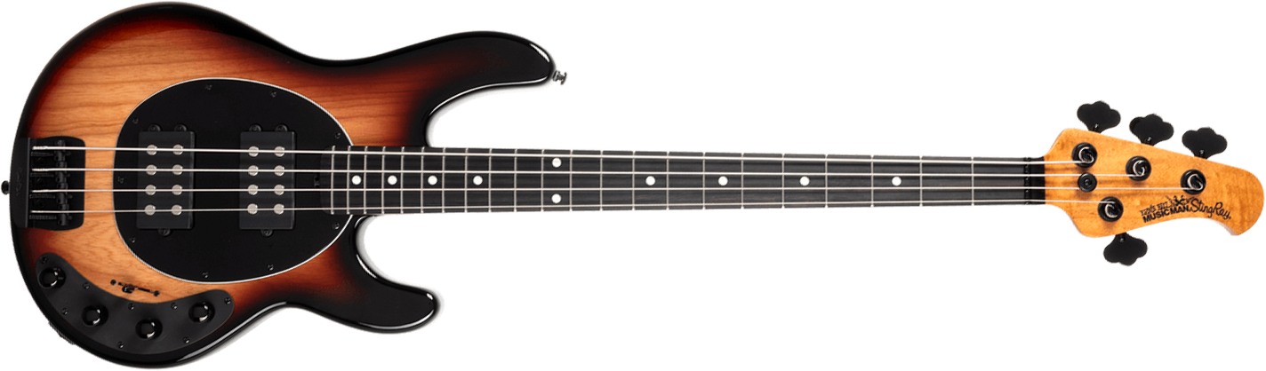 Music Man Stingray Special Hh Active Eb +housse - Faded Vintage Sunburst - Bajo eléctrico de cuerpo sólido - Main picture