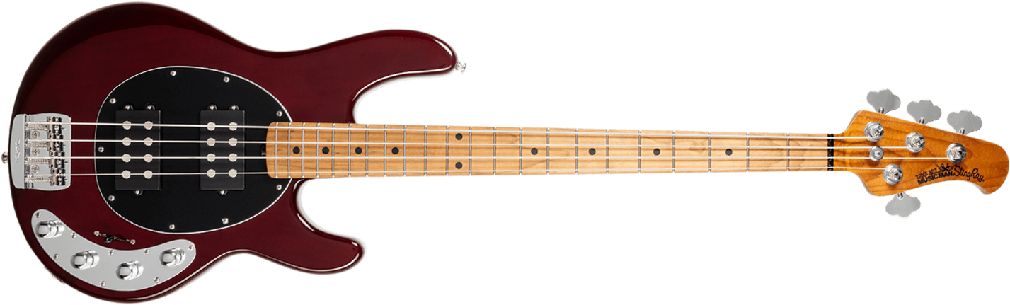 Music Man Stingray Special Hh Active Mn +housse - Translucent Oxblood - Bajo eléctrico de cuerpo sólido - Main picture