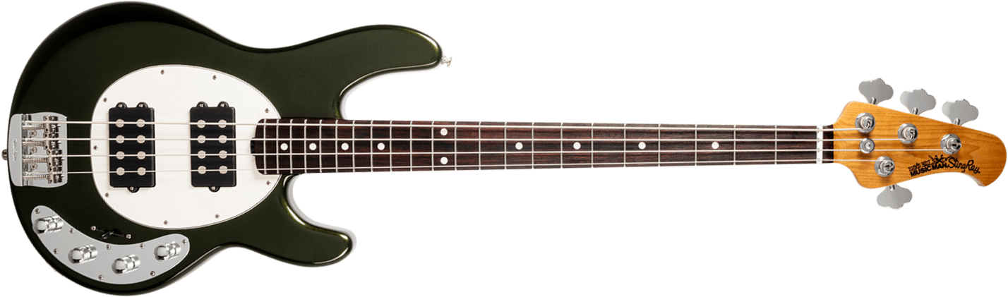 Music Man Stingray Special Hh Active Rw +housse - Fallout Green - Bajo eléctrico de cuerpo sólido - Main picture