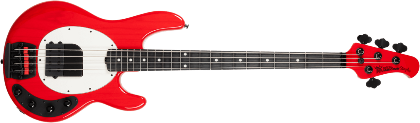 Music Man Tim Commerford Stingray Bass Active Signature Eb - Caliper Red - Bajo eléctrico de cuerpo sólido - Main picture