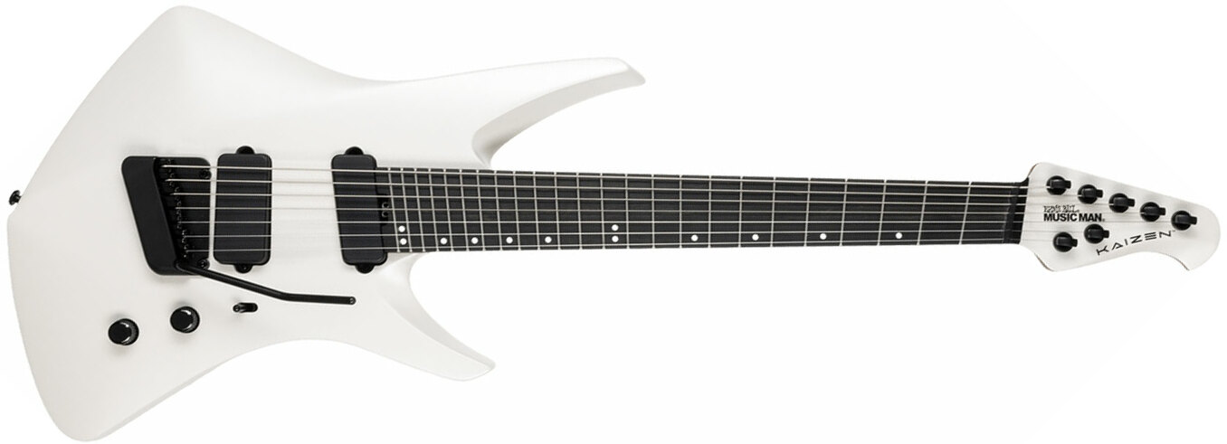 Music Man Tosin Abasi Kaizen 7c Signature Multiscale 2h Trem Eb - Chalk White - Guitarra eléctrica de autor - Main picture